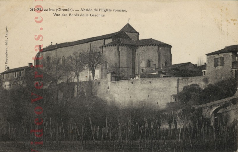 Saint Macaire Abside de l Eglise Romane