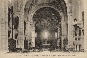 Saint Macaire Interieur de l Eglise