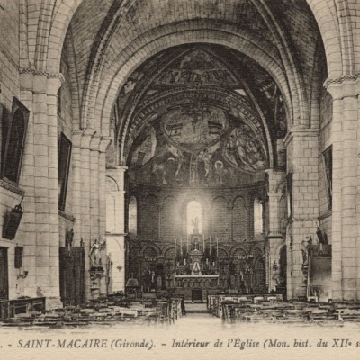 Saint Macaire Interieur de l Eglise