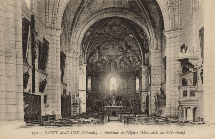 Saint Macaire Interieur de l Eglise