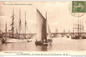 bordeaux les bateaux morutiers et le pont de pierre