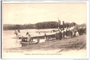 langon lancement d un bateau