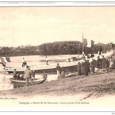 langon lancement d un bateau