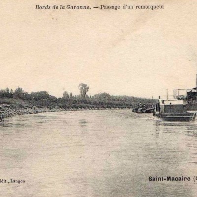 st macaire passage d un remorqueur