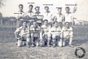 1945 foot avec les noms