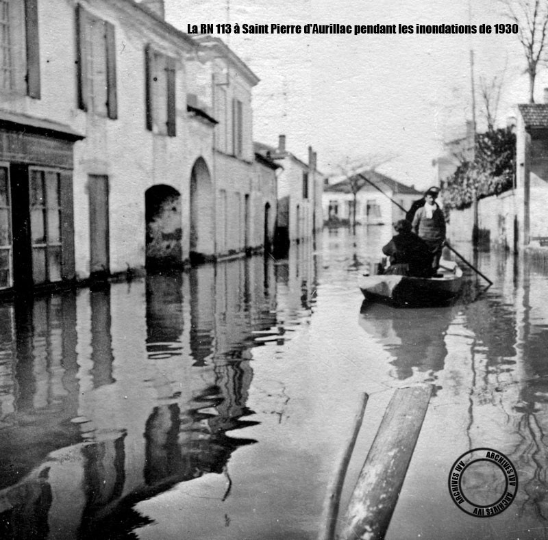 Les inondations en 1930